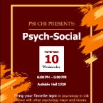 Psych-Social - Presented by PSI CHI on November 10, 2021